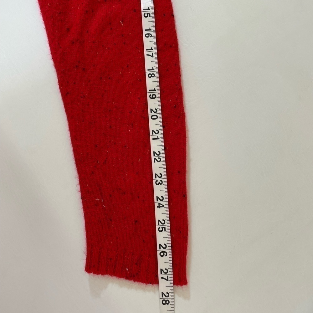 Lane Bryant Women Sweater Round Neck Side Slit Curved Hem Long Sleeve 14/16 Red - Picture 10 of 10